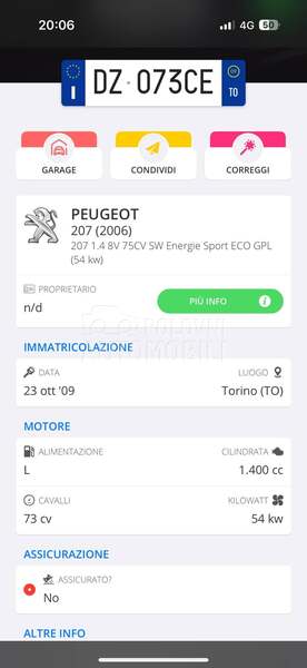 Peugeot 207 1.4b/8.v/f.g.as/brc
