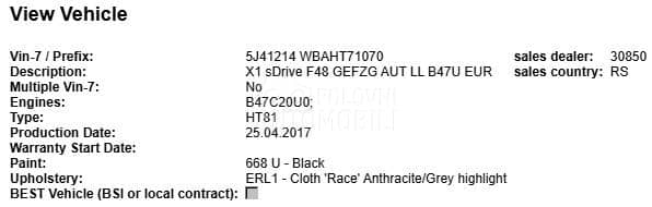 BMW X1 sDrive 1.8d Srb