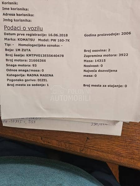 Komatsu PW 160 7k