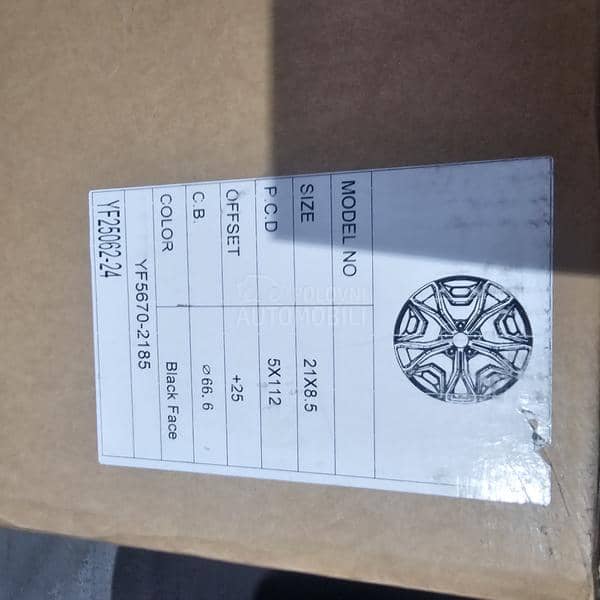 Aluminijumske felne bmw 21" 5 x 112