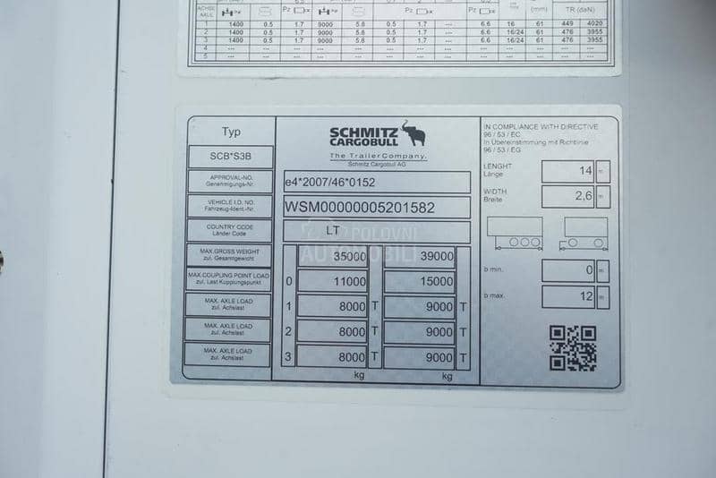 Schmitz CARGOBULL CHLODNIA
