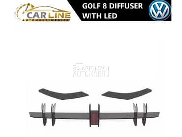 Zadnji difuzor sa led stop za Volkswagen Golf 8
