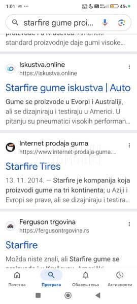 Starfire 185/65 R15 Letnja