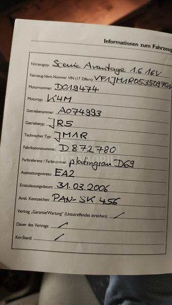 Renault Scenic 1.6 16V  BRC