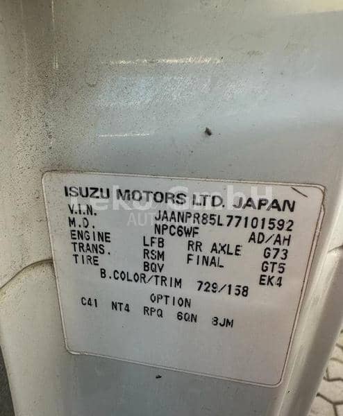 Isuzu Nkr85 Doka
