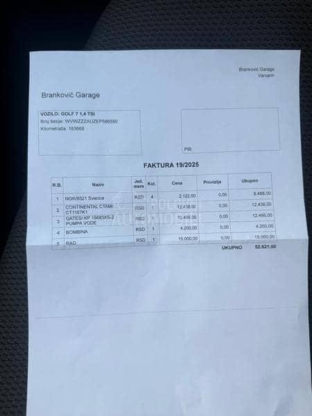 Volkswagen Golf 7 1.4 TSI