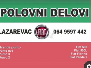 delovi za Fiat 500L, 500, EVO ...