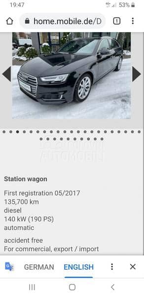 Audi A4 190 quattro S line