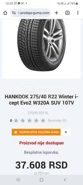 Hankook 275/40 R22 Zimska