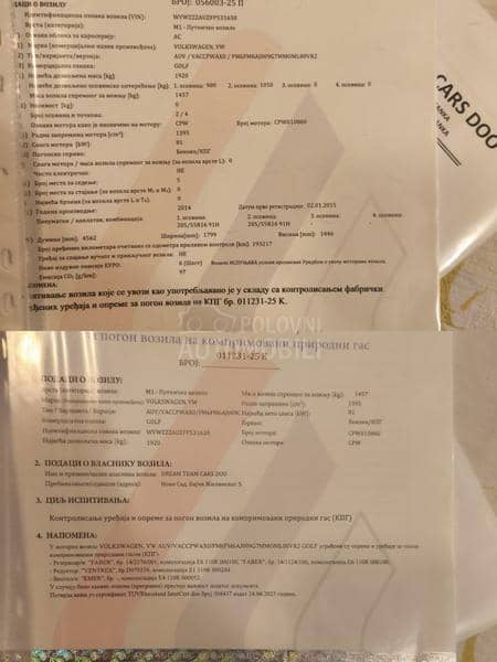 Volkswagen Golf 7 Cng/Highline Fu l l