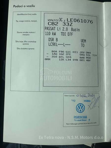 Volkswagen Passat B8 2,0tdi DSG