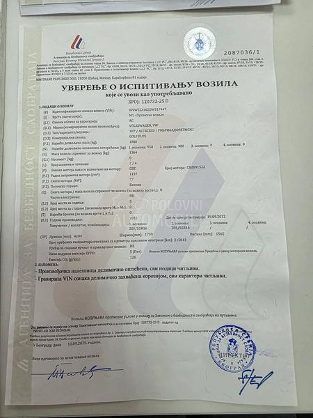 Volkswagen Golf Plus 1.2 TSI