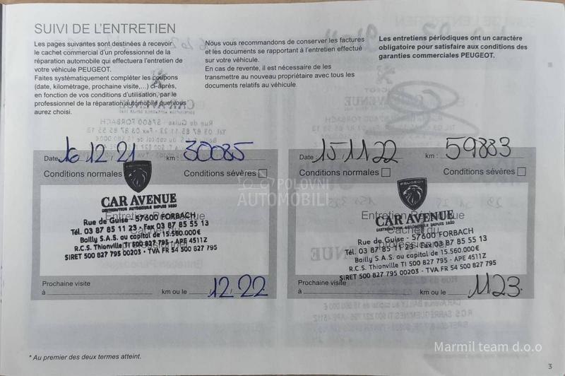 Peugeot 3008 1.5 Hdi 8mm lanac