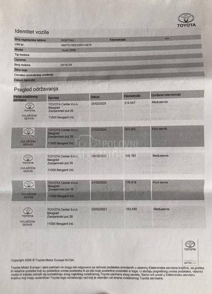 Toyota Auris 1.4 D4D
