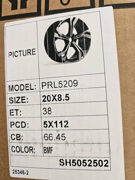 Aluminijumske felne  20" 5 x 112