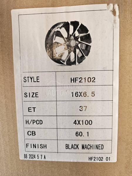 Aluminijumske felne  16" 4 x 100