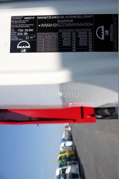 MAN TGA 33.390 6x4