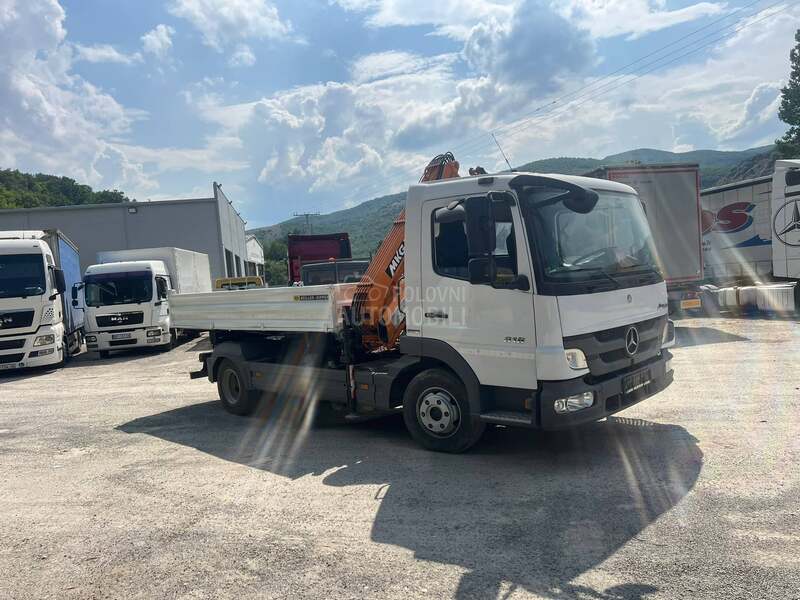 Mercedes Benz 818 kiper kran