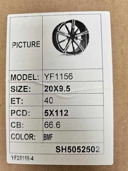 Aluminijumske felne  20" 5 x 112