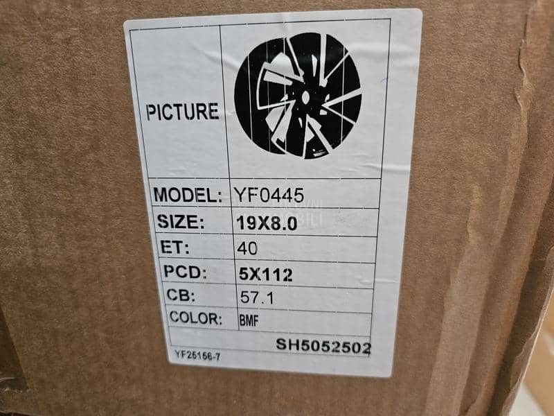 Aluminijumske felne  19" 5 x 112