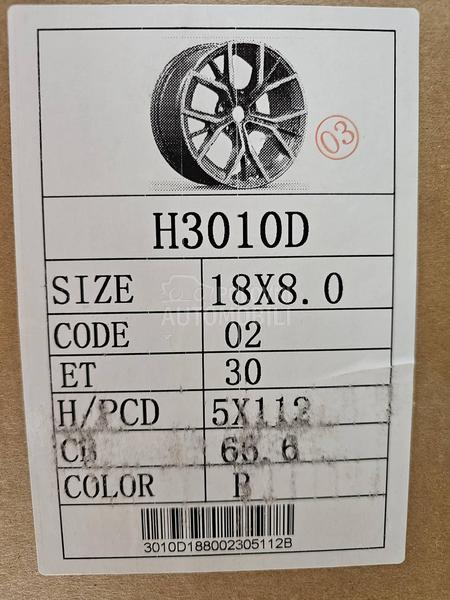 Aluminijumske felne  18" 5 x 112