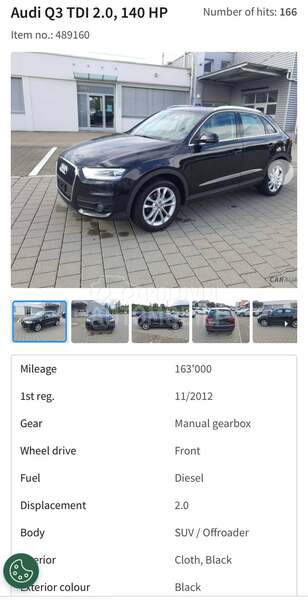 Audi Q3 2.0TDI/Švajcarska