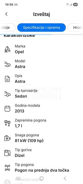 Opel Astra J 1.7 cdti COSMO