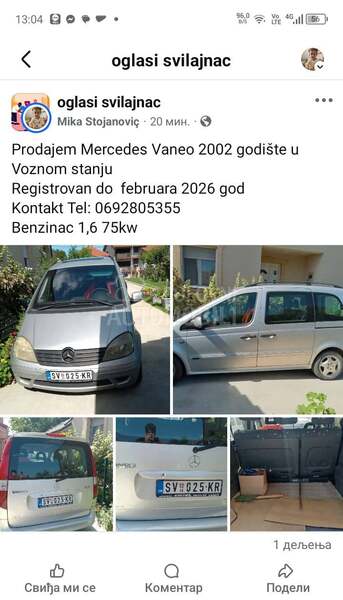Mercedes Benz Vaneo 