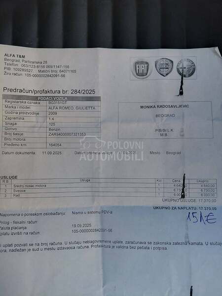 Alfa Romeo Giulietta 1.4 Turbo