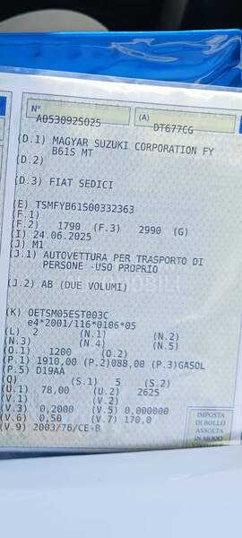 Fiat Sedici 164000 k.m