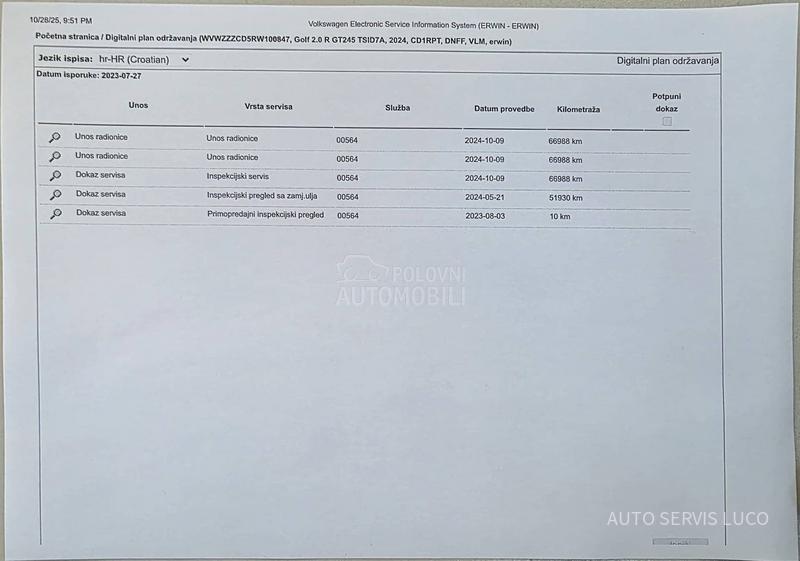 Volkswagen Golf 8 R/2.0/4WD/AKRAPOVIC