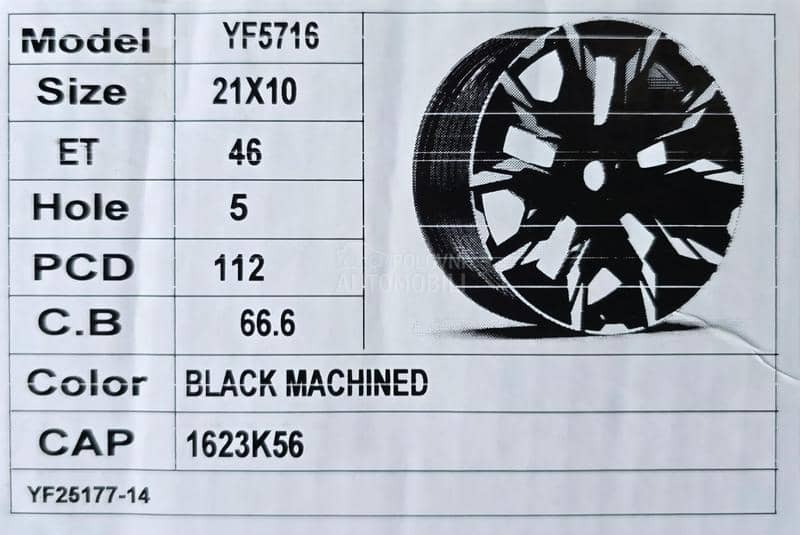 Aluminijumske felne bmw replica 21" 5 x 112