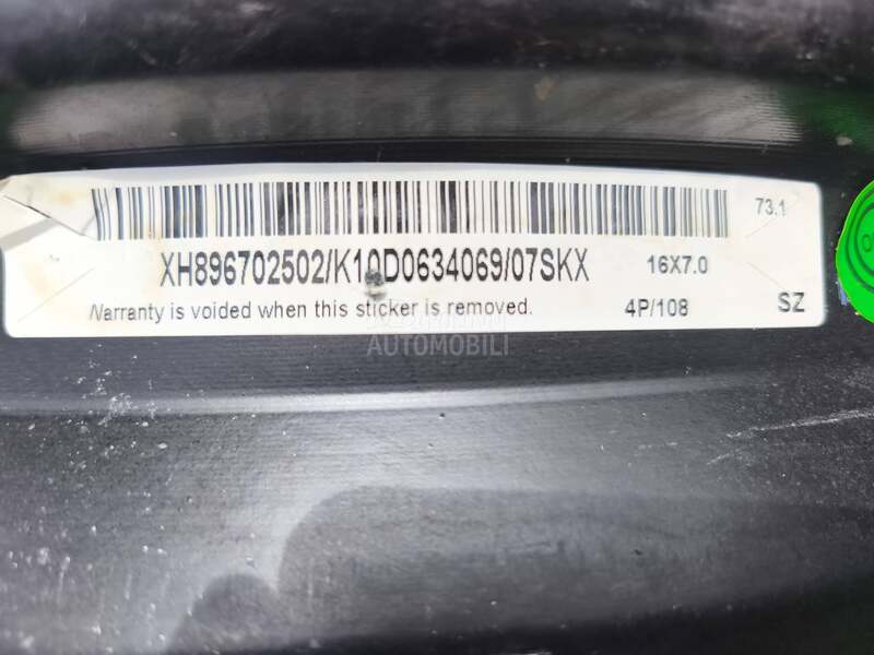 Aluminijumske felne MSW by O.Z 16" 4 x 108