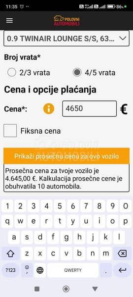 Fiat Panda noviji model twinair