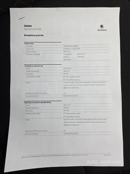 Škoda Superb 36 000 k m