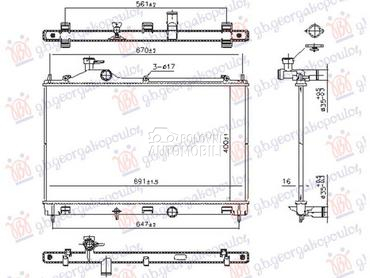 HLADNJAK MOTORA 1.5 BENZIN... za Mitsubishi Eclipse, Eclipse Cross od 2018. do 2022. god.