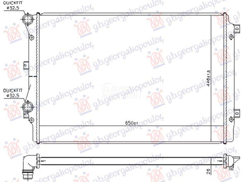 HLADNJAK MOTORA DODATNI 1.4...