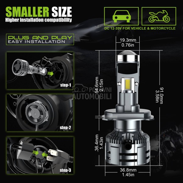 LED PROJEKTORI H7 05.975