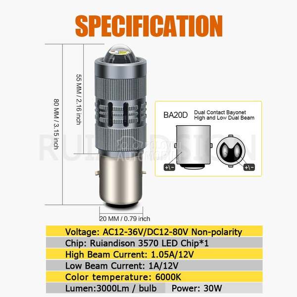 LED PROJEKTOR BA20D 5.980