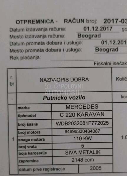 Mercedes Benz C 220 