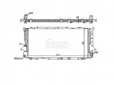 Hladnjak za Audi 100 od 1991. do 1994. god.