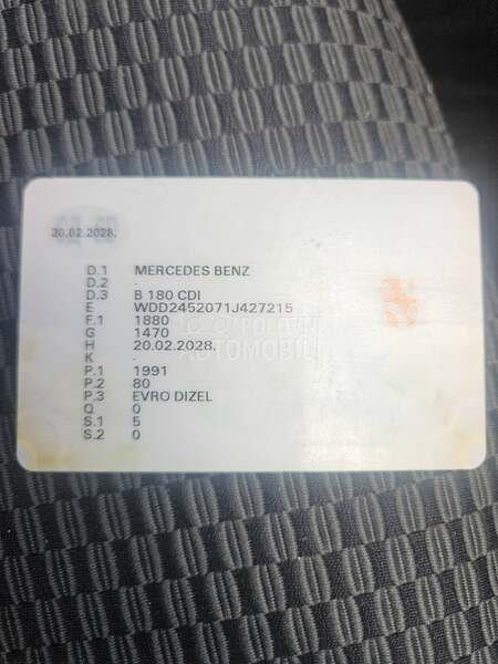 Mercedes Benz B 180 