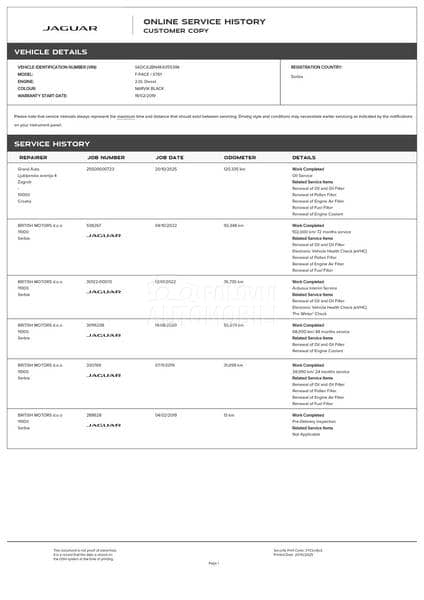 Jaguar F pace 20d PRESTIGE