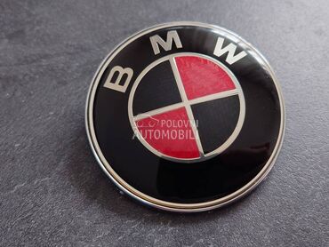 znak 82mm karbon crno crveni za BMW 125, 750, 2002 ...