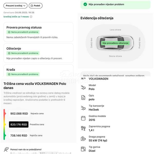 Volkswagen Polo 1.4Tdi BMT/Nav/led