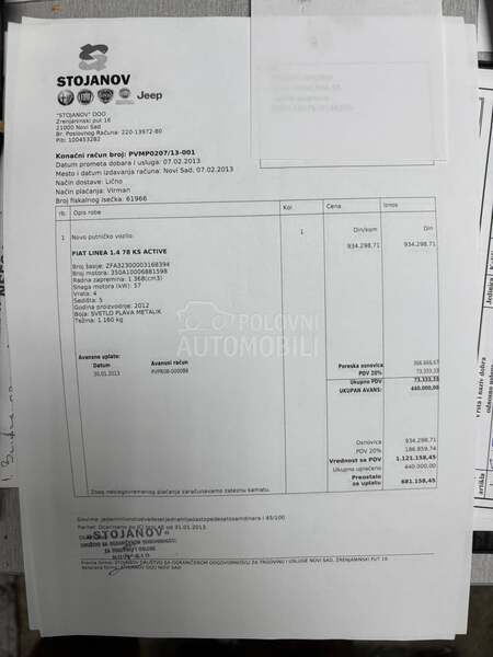 Fiat Linea 1.4B