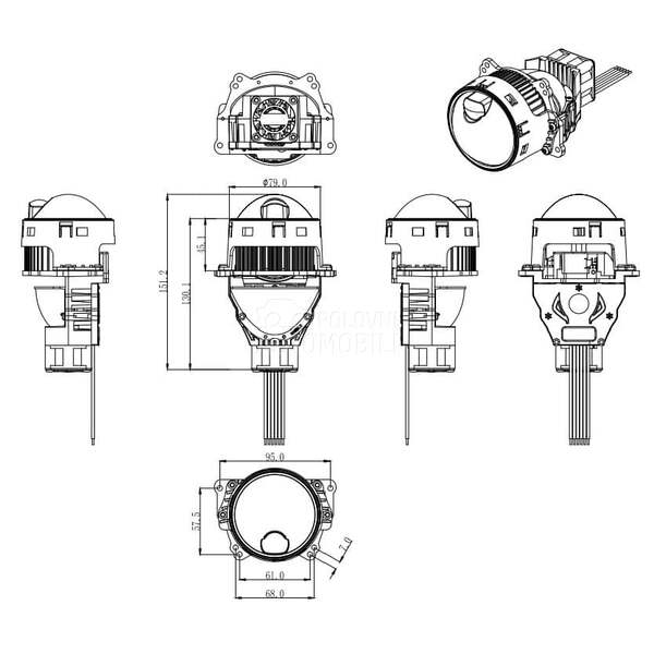 LASER Bi-LED PROJEKTORI 03.110
