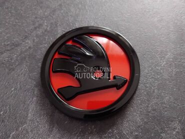znak 80mm CRVENI za Škoda Rapid, Fabia, Favorit ...