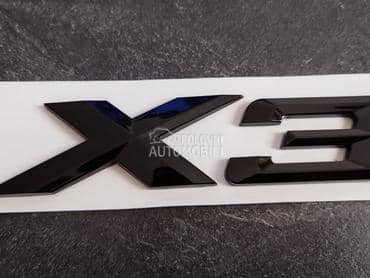 NOVO oznaka X3 SJAJNO CRNA za BMW X3