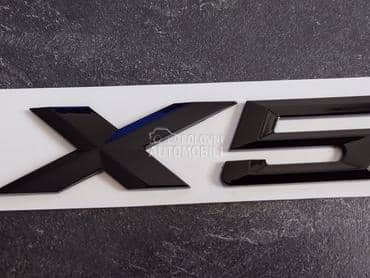 NOVO oznaka X5 SJAJNO CRNA za BMW X5